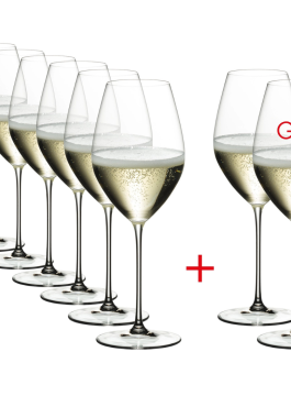 Riedel Veritas Champagne Glass – Value Pack – Buy 6 Get 8